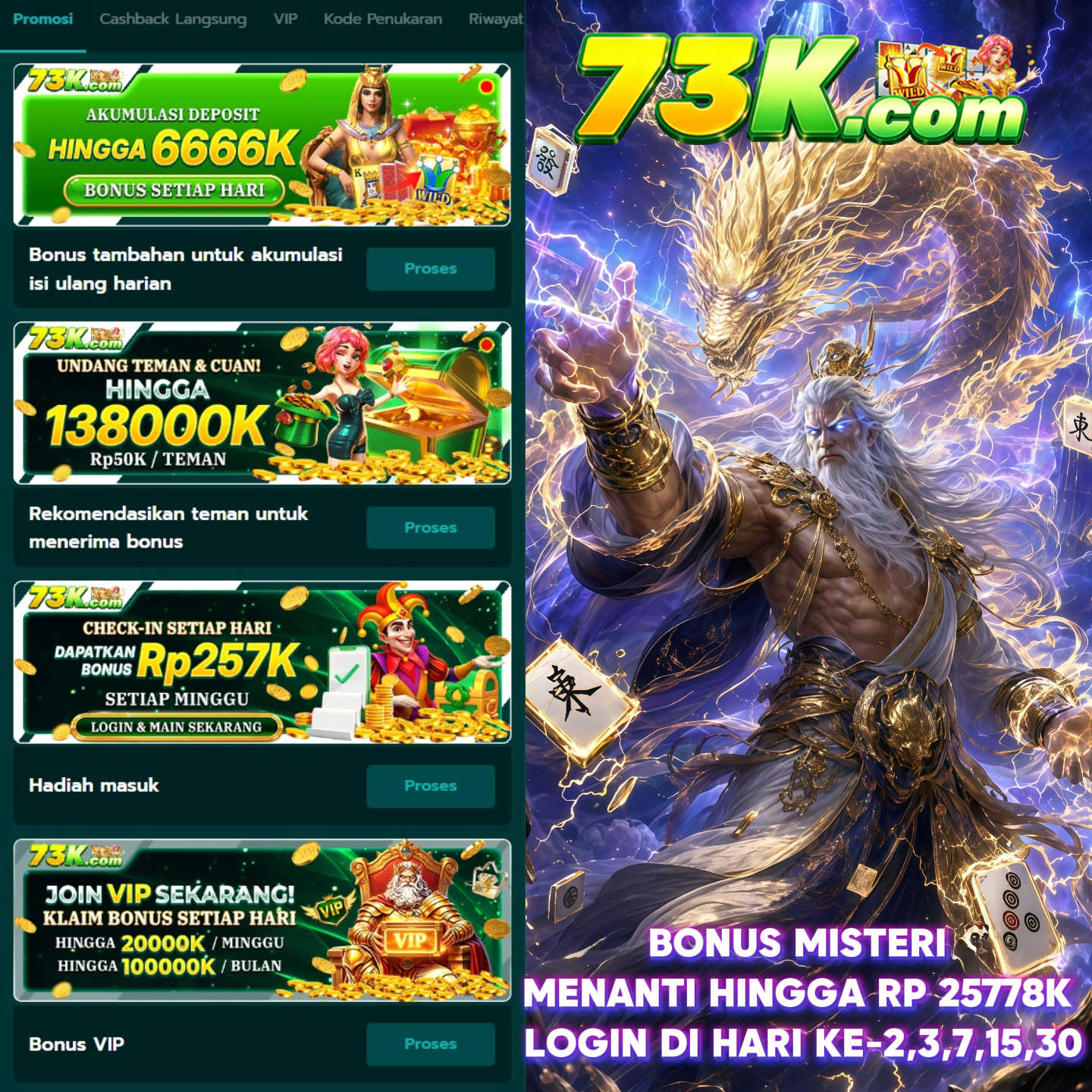 73K - 73k Login Akun Aman Mudah 🎯